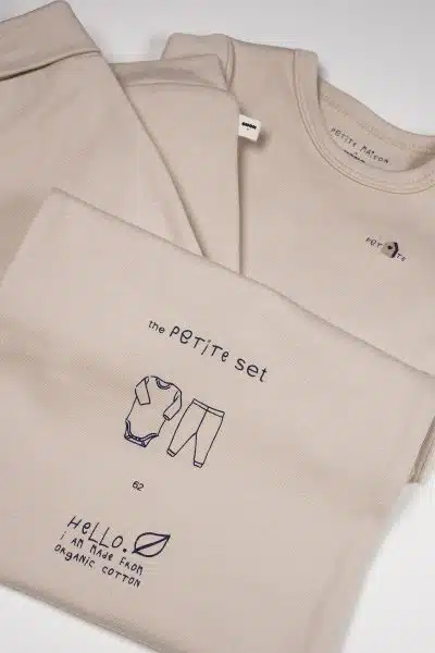 Petit Maison - Set Body Long Sleeve & Jogger Legging - Stormy - Oatmeal