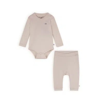 Petit Maison - Set Body Long Sleeve & Jogger Legging - Stormy - Oatmeal