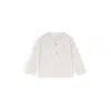 Petit Maison - Tshirt Longsleeve with Placket - Ko - AOP Grey