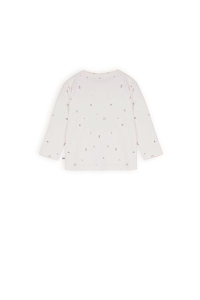 Petit Maison - Tshirt Longsleeve with Placket - Ko - AOP Grey
