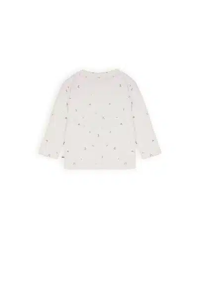 Petit Maison - Tshirt Longsleeve with Placket - Ko - AOP Grey