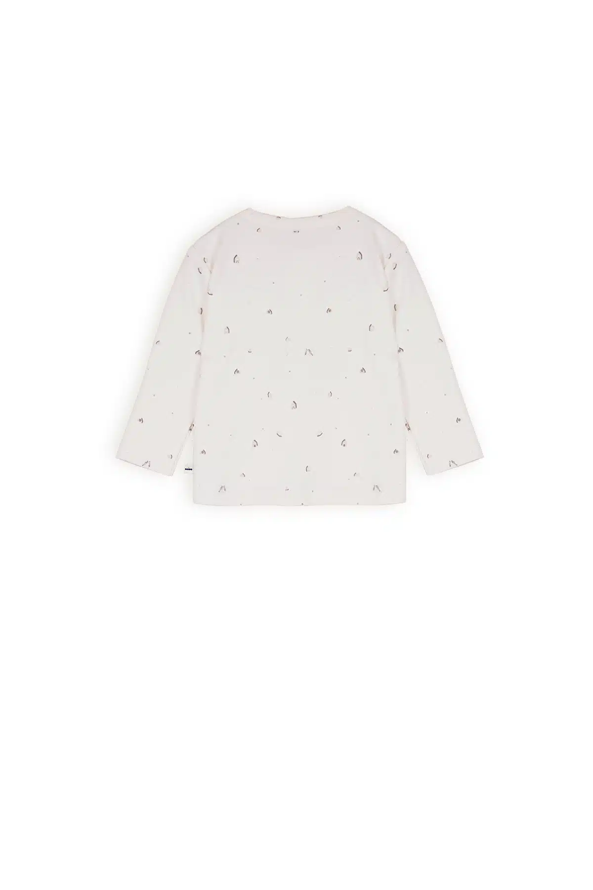 Petit Maison - Tshirt Longsleeve with Placket - Ko - AOP Grey