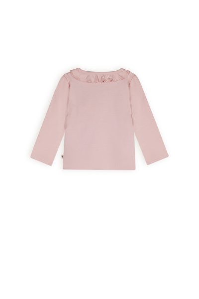 Petit Maison - Tshirt Longsleeve with Ruffle - Kaya - Pastel Pink
