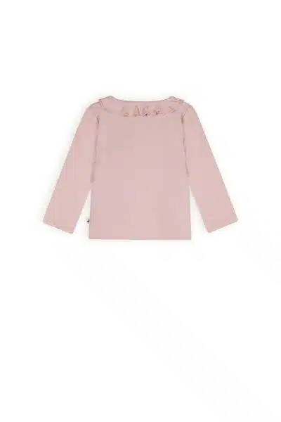 Petit Maison - Tshirt Longsleeve with Ruffle - Kaya - Pastel Pink