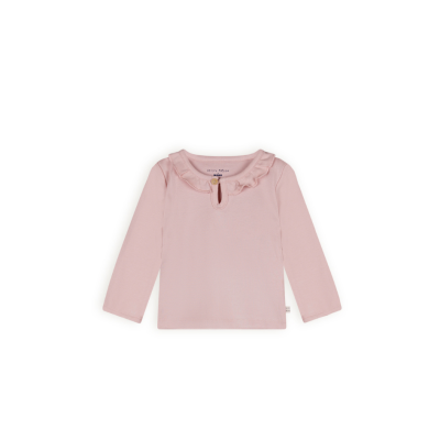 Petit Maison - Tshirt Longsleeve with Ruffle - Kaya - Pastel Pink