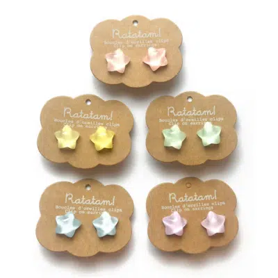 Ratatam - Earrings clips - Stars - 1 Stuk