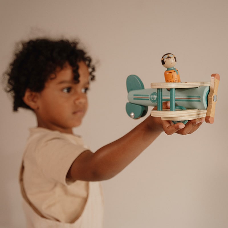 Little Dutch - Speelgoedvliegtuigje FSC