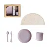 Mushie - Giftbox - Dinnerware Round - Soft lilac