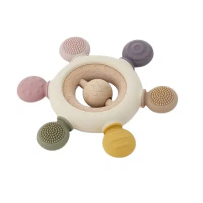 Tickit - Silisoft Rammelaar - Aarde Kleuren