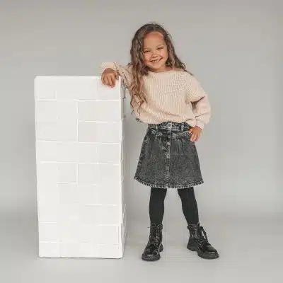 Your Wishes - Stretch Denim - Glitter Skirt