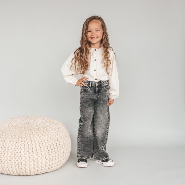 Your Wishes - Stretch Denim - Wide Leg Glitter Jeans