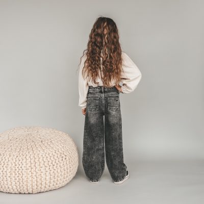 Your Wishes - Stretch Denim - Wide Leg Glitter Jeans
