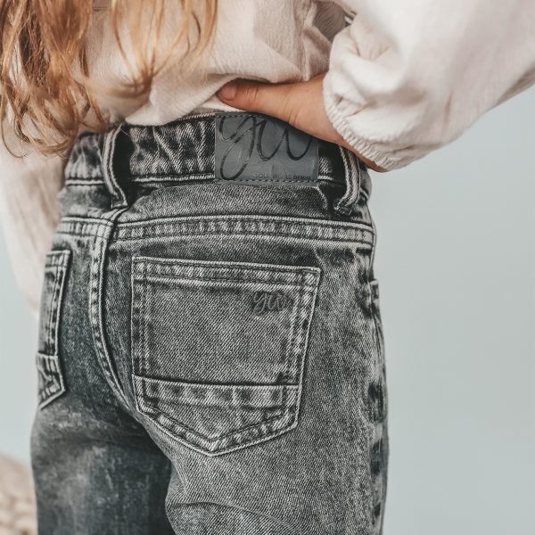 Your Wishes - Stretch Denim - Wide Leg Glitter Jeans