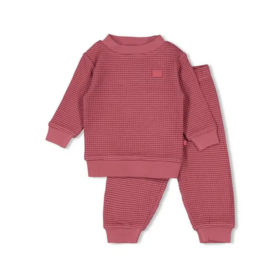 Feetje - Pyjama wafel - Family Edition - Berry
