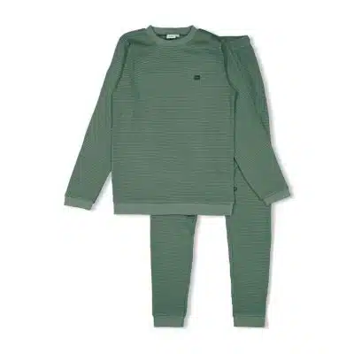 Feetje - Pyjama wafel - Family Edition - Zeegroen