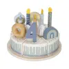 Little Dutch - Verjaardagstaart blauw FSC