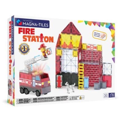 Magna-Tiles - Fire Station - 50-Piece Set