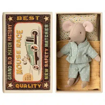 Maileg - Little brother mouse in matchbox