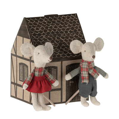 Maileg - Winter Mice Twins - Little brother and sister