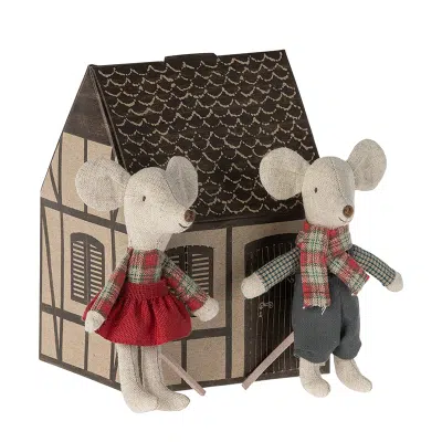 Maileg - Winter Mice Twins - Little brother and sister