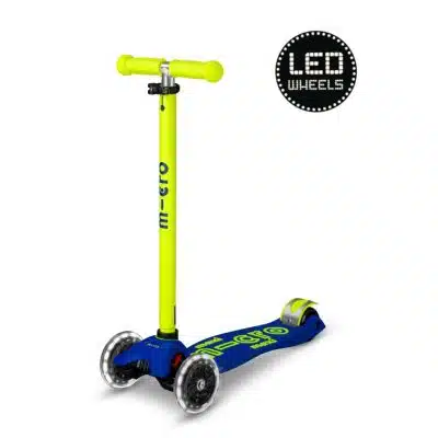 Micro Step - Maxi Deluxe Led - Blauw/Geel Neon