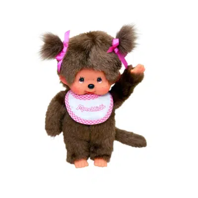 Monchhichi - Meisje met slab roze