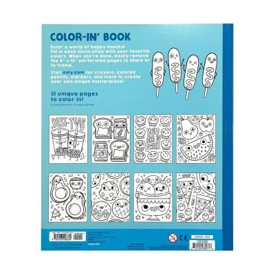 Ooly - Color-in Book - Happy Snacks