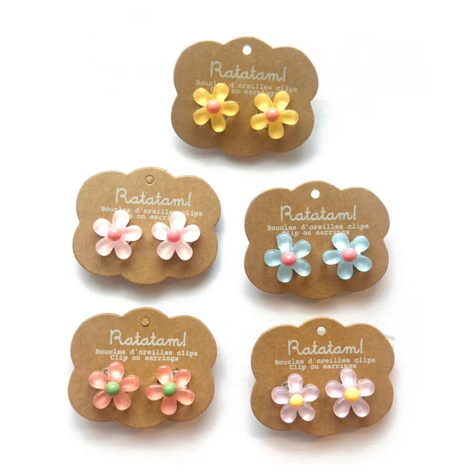 Ratatam - Earrings clips - Flowers - 1 Stuk