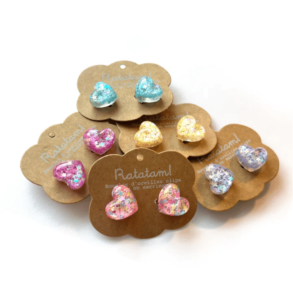 Ratatam - Earrings clips - Hearts - 1 Stuk
