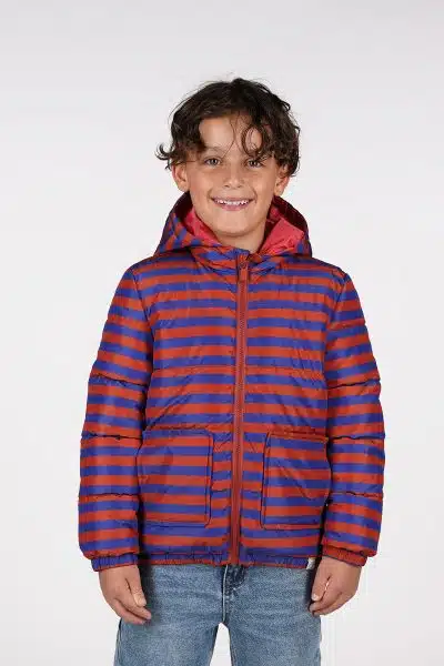 The New Chapter - Jacket Mosi - Stripes Blue Brown