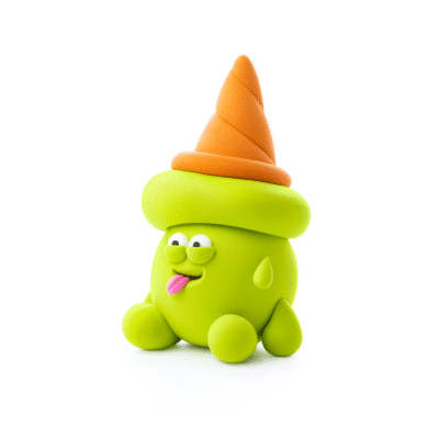 Hey Clay - Nice Ice Cream - Flip Cone