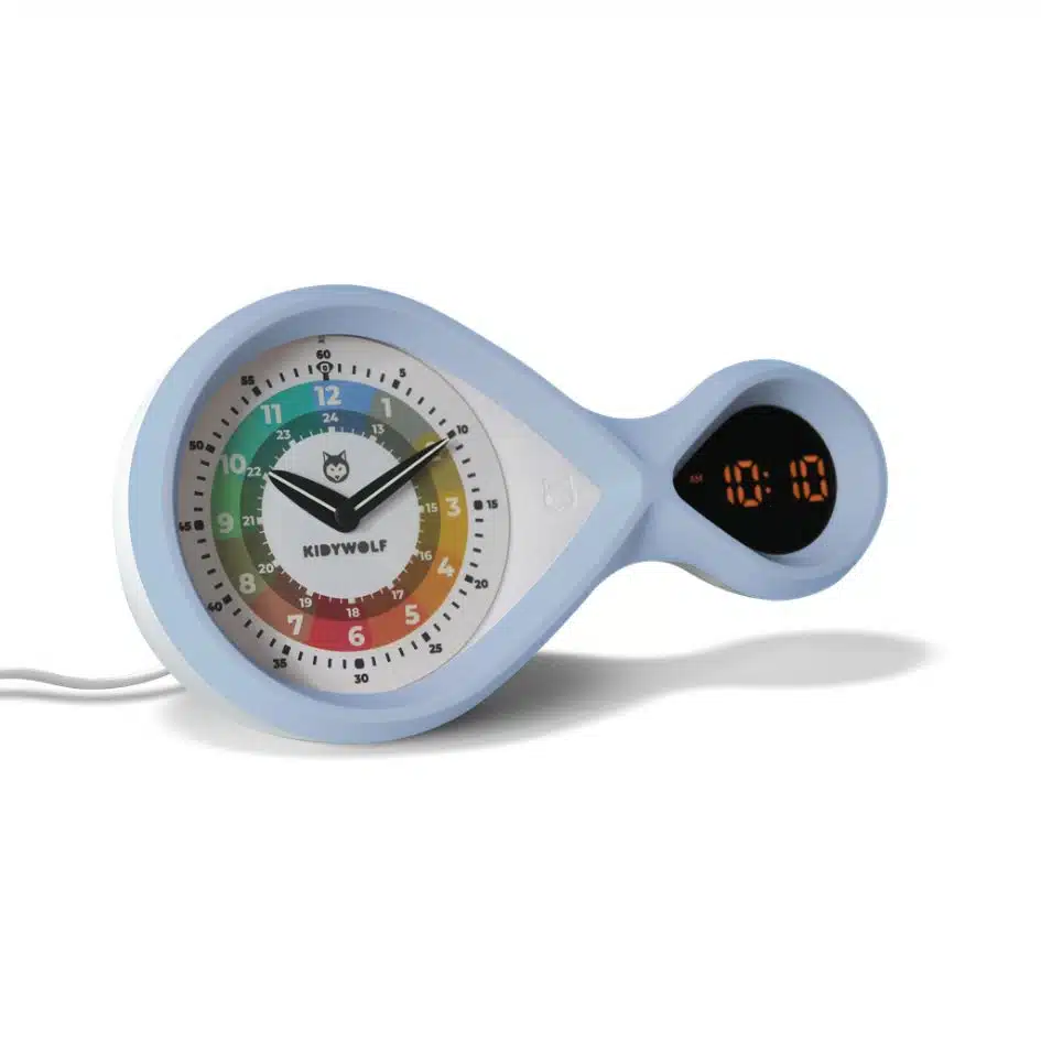 KIDYWOLF - Kidyalarm - Educatieve Wekker - Blauw