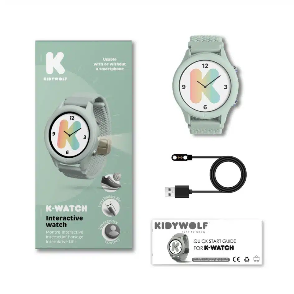KIDYWOLF - Kwatch - Multifunctionele Smartwatch - Groen