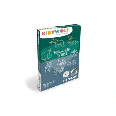 KIDYWOLF - Refil-Kidydraw-Mini - Tekeningen "Dieren Over De Hele Wereld" en "Oceanen en Piraten"