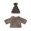Maileg - Knitted sweater and hat - Big brother mouse