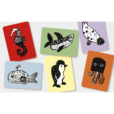 Mini Coco - Flash Cards - Oceaan diertjes