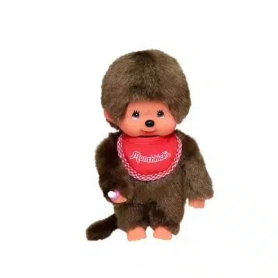 Monchhichi - Jongen met slab rood (20cm)