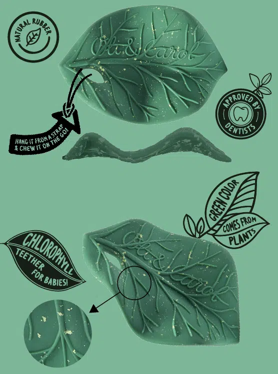 Oli&Carol - Bijtspeeltje - Chlorophyll Leaf