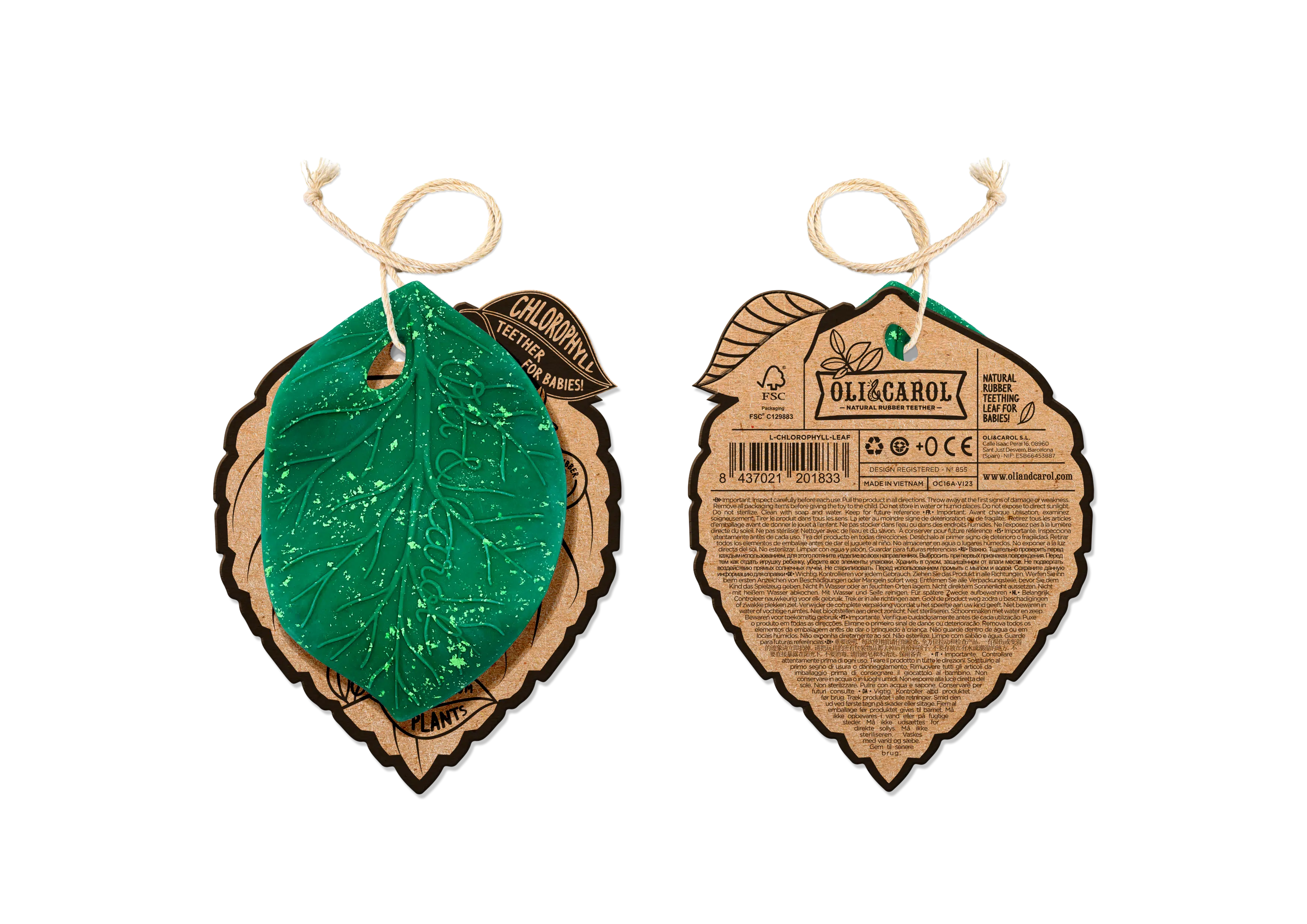 Oli&Carol - Bijtspeeltje - Chlorophyll Leaf