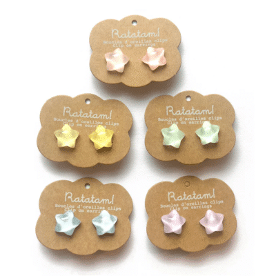 Ratatam - Earrings clips - Stars - 1 Stuk
