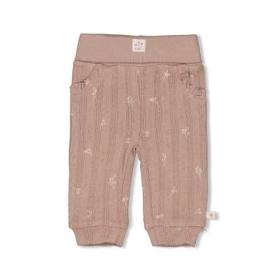 Feetje - Broek pointelle rib AOP - Delicate Flower