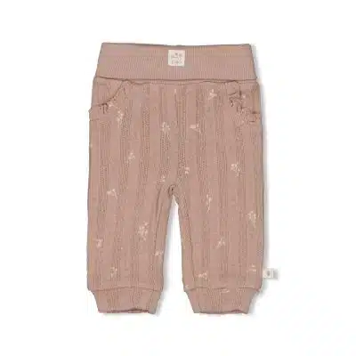 Feetje - Broek pointelle rib AOP - Delicate Flower