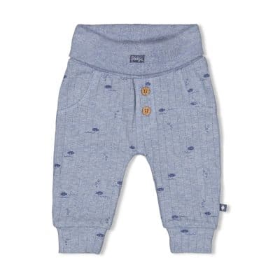 Feetje - Broek rib AOP - Blue Ocean