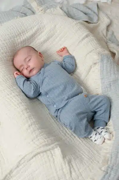 Feetje - Broek rib - Blue Ocean