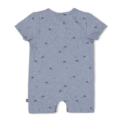 Feetje - Kort pakje rib AOP - Blue Ocean