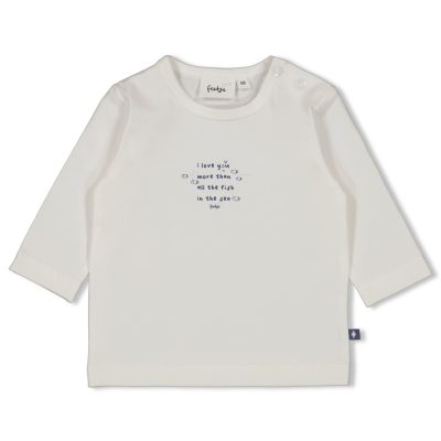 Feetje - Longsleeve - Blue Ocean - Offwhite