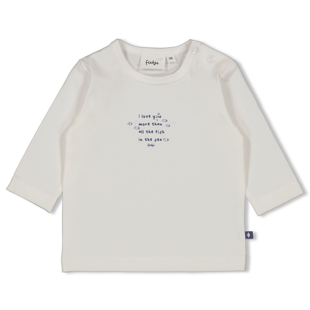 Feetje - Longsleeve - Blue Ocean - Offwhite