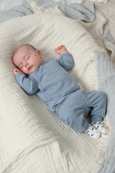 Feetje - Overslagshirt rib - Blue Ocean