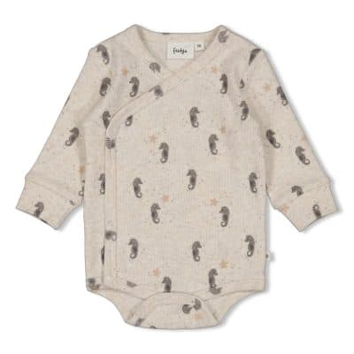 Feetje - Wikkelromper rib AOP - Sea Sweeties