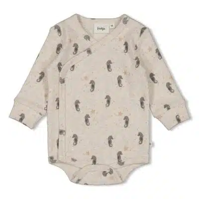 Feetje - Wikkelromper rib AOP - Sea Sweeties